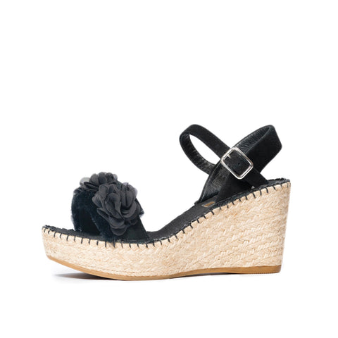 Flores wedge negro